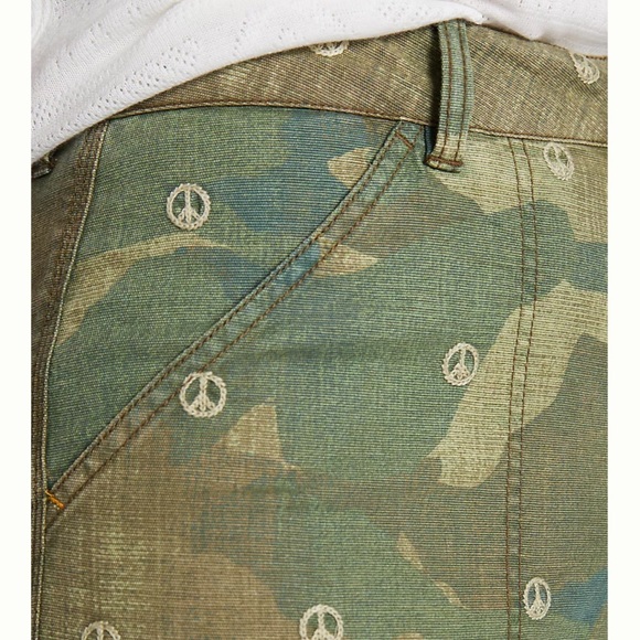 Pilcro The Forager Embroidered Peace Sign Pants Size 32 - Picture 3 of 9